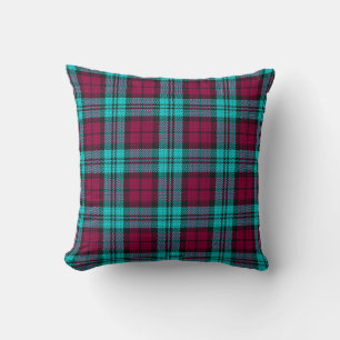 Blue Red Campbell Tartan Blackwatch Kariert Kissen