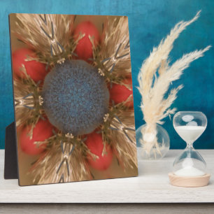 Blue Red Christmas Decoration Baubles Fotoplatte