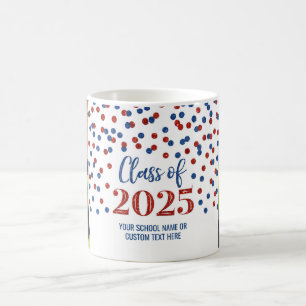 Blue Red Class of 2025 Coffee Tasse