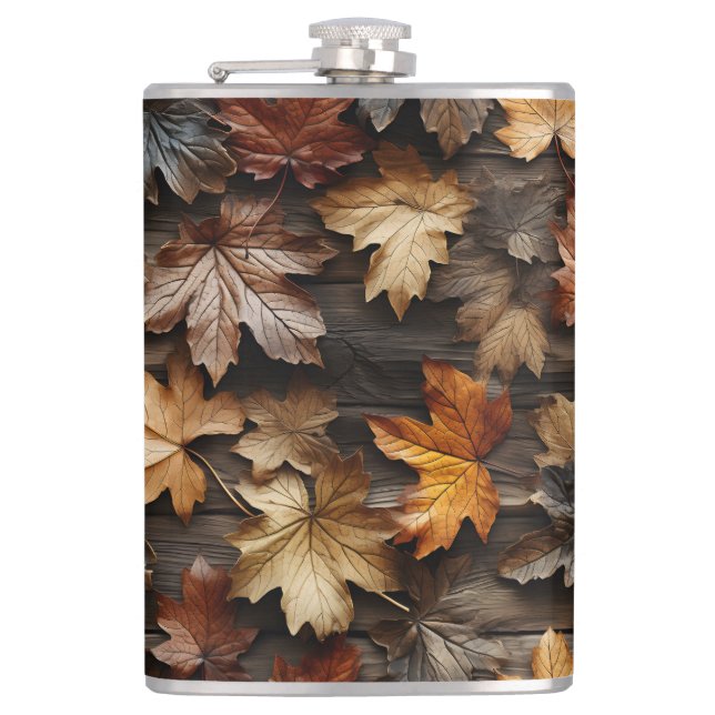 BLUE RED CREAM FALL AUTUMN LEAVES FLACHMANN (Vorderseite)