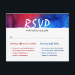 Blue Red Fire Ice Bat Bar Mitzvah UAWG Postkarten<br><div class="desc">Moderne Bar mitzvah UAWG Postkarten, die perfekt mit den blauen und roten, Feuer und Eis Thema Bar Mitzvah Einladungen in dieser gleichen Sammlung.. Das lebendige Design dieser RSVP-Karten in Aquarellfarbe zeigt auffallende Farben von blauen und roten Flammen, die sich auf subtile lila Farbtupfer auswirken. Was an dieser Bar mitzvah RSVP...</div>