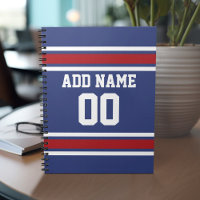 Blue Red Football Jersey Individuelle Name Number