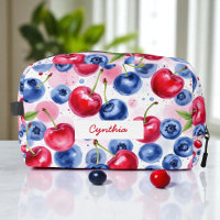 Blue Red Fruit Food Pattern Berry Cherry