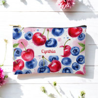 Blue Red Fruit Food Pattern Berry Cherry