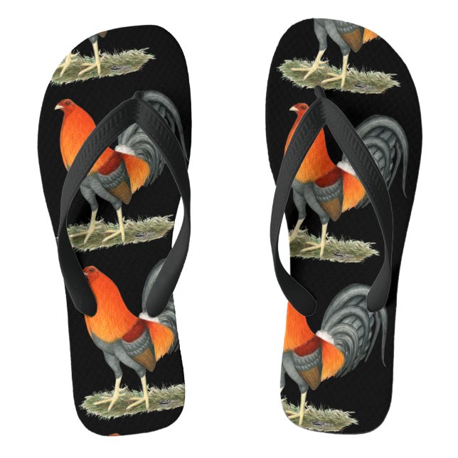 Blue Red Gamecock Flip Flops (Fußbett)