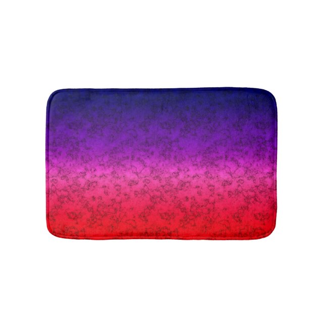 Blue-red Ombre Badematte (Vorderseite)