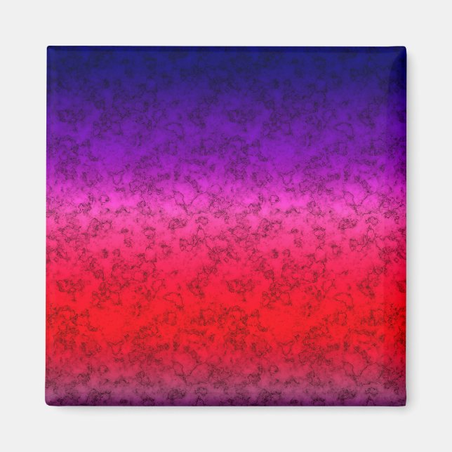 Blue-red Ombre Magnet (Vorne)