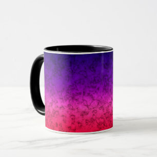 Blue-red Ombre Tasse
