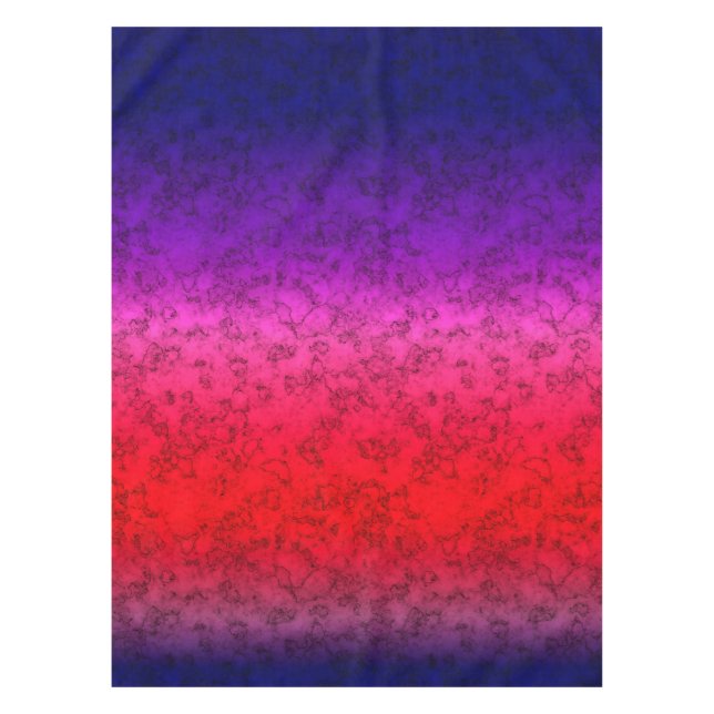 Blue-red Ombre Tischdecke (Vorderseite)