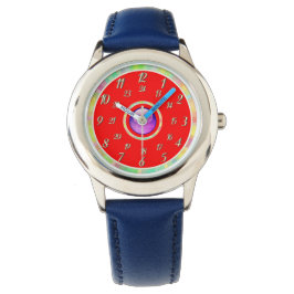 Blue Red Watch Armbanduhr