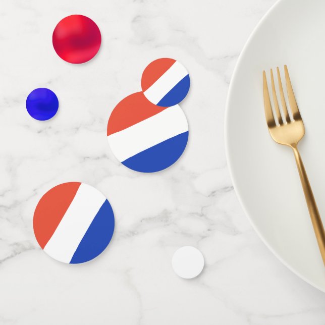 Blue Red White Patriotic Colors Confetti Konfetti (Gruppe)