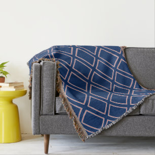 Blue Red White Patriotic Geometric Pattern 4. Juli Decke