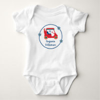 Blue Red Yellow Golf Theme Name Monogram