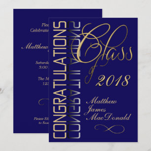 Blue Reflection 2018 Formal Graduation Party Einladung
