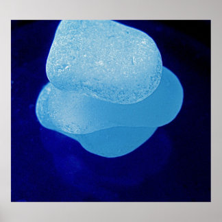 Blue Reflection Print Poster