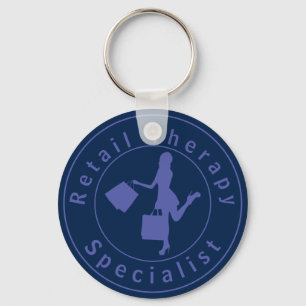 Blue Retail Therapy Specialist Schlüsselanhänger