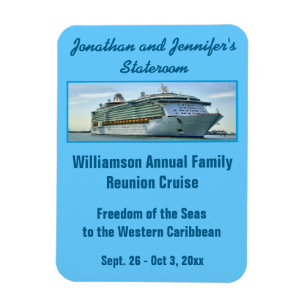 Blue RFN2 Cruise Stateroom Door Marker Magnet