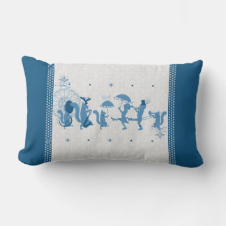 Blue Rhapsody Lumbar Throw Kissen