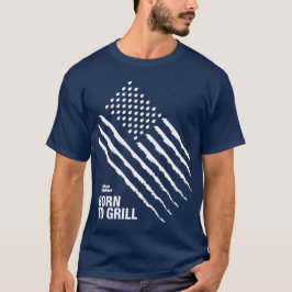 Blue Rhino "American Flag": Geboren zum Grill" Män T-Shirt