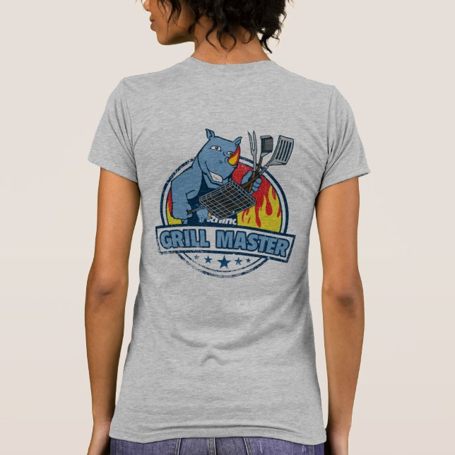 Blue Rhino "Grill Master" Frauen T-Shirt (Rückseite)