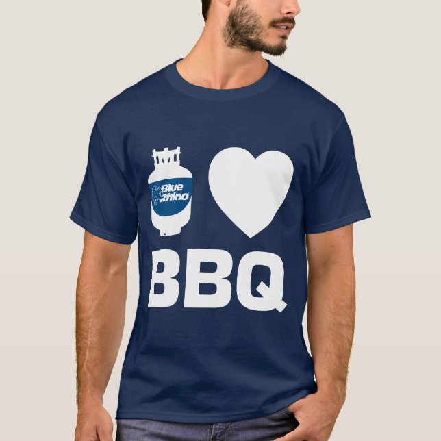 Blue Rhino "I Heat GRILLEN" Männer T-Shirt (Vorderseite)