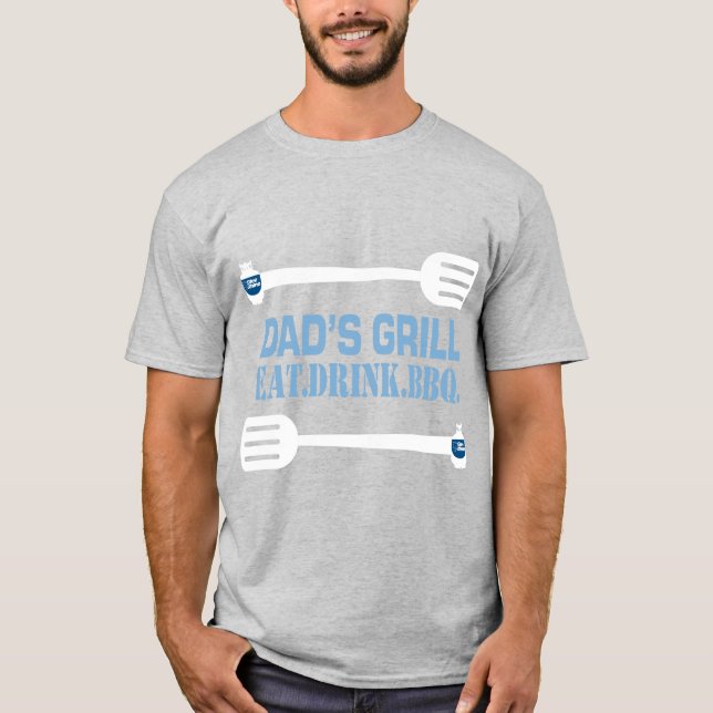 Blue Rhino "Vater Grill" T-Shirt (Vorderseite)
