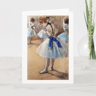 Blue Ribbon Dancer, Edgar Degas Karte