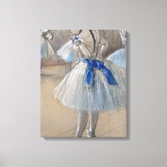 Blue Ribbon Dancer Edgar Degas Leinwanddruck (Vorderseite)