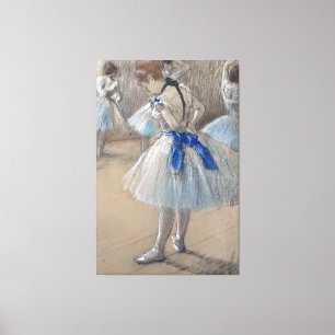 Blue Ribbon Dancer Edgar Degas Leinwanddruck