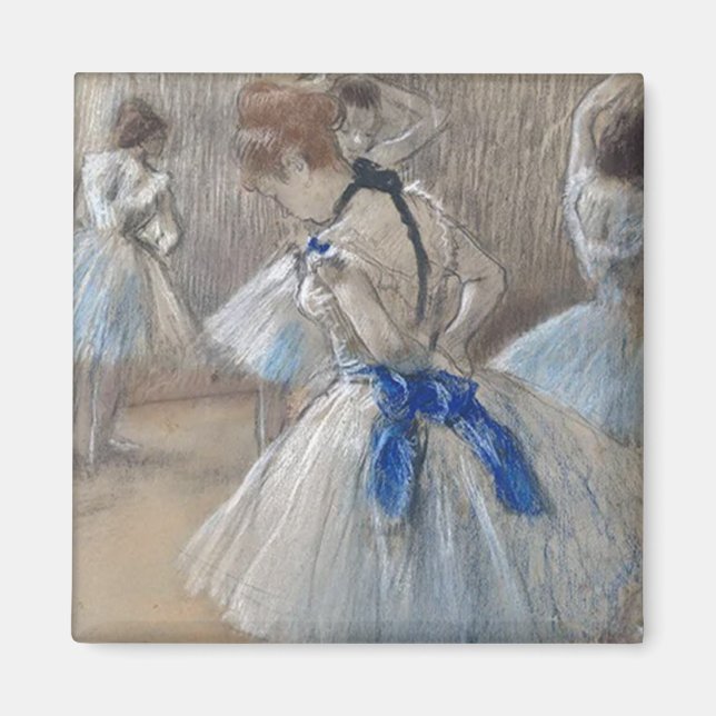 Blue Ribbon Dancer Edgar Degas Magnet (Vorne)
