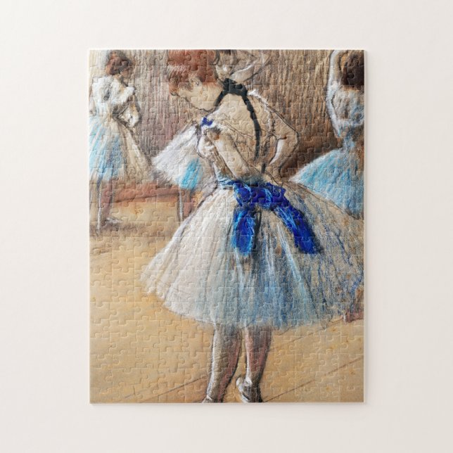 Blue Ribbon Dancer, Edgar Degas Puzzle (Vertikal)