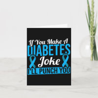 Blue Ribbon Diabetes Bewusstsein Diabetes Witz