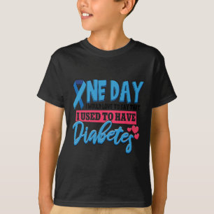 Blue Ribbon Diabetes Bewusstsein Kinder T-Shirt