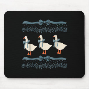Blue Ribbon Gans mit Herz der 1980er Jahre Mousepad