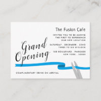 Blue Ribbon, Grand Opener Ceremony Card