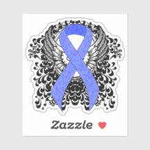 Blue Ribbon mit Flügeln