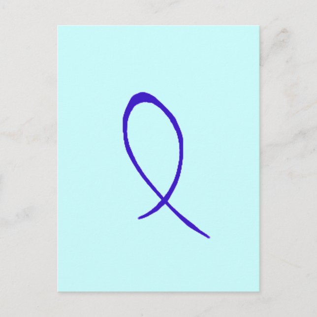 Blue Ribbon Postcard Postkarte (Vorderseite)
