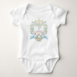 Blue Ribbon Puppy Baby Monogram Wappen Strampler