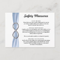 Blue Ribbon Silber Unendlichkeit Sicherheitsmaßnah