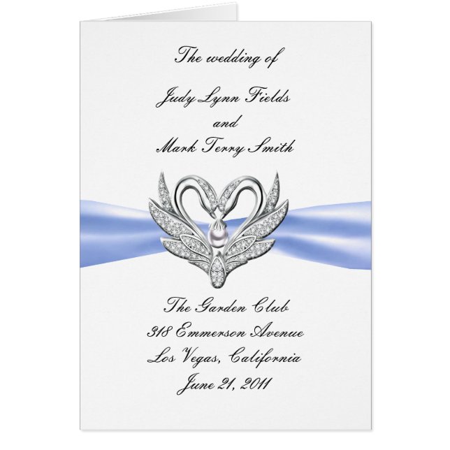 Blue Ribbon Silver Swans Programmkarte (Vorne)