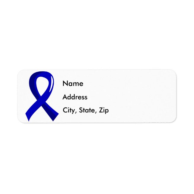 Blue Ribbon vom rektalen Krebs 3 (Vorne)