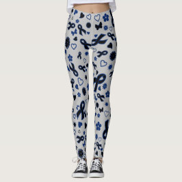Blue Ribbons Multi..RA Leggings
