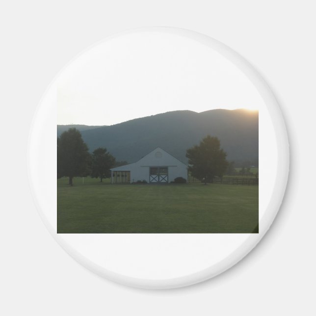 Blue Ridge Farm Sunset Magnet (Vorne)