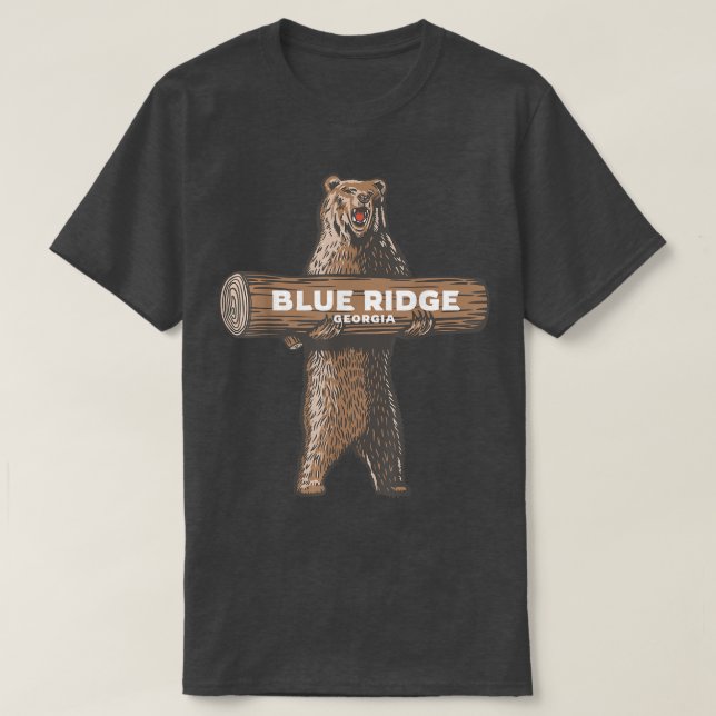 Blue Ridge Georgia GA Growling Bear Vacation Soul T-Shirt (Design vorne)