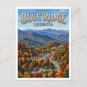 Blue Ridge Georgia Postkarte