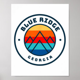 Blue Ridge Georgia Skifahren Snowboarden Familie S Poster