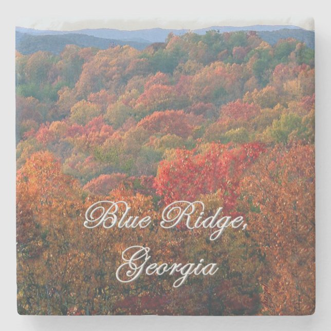 Blue Ridge, Georgien, Herbstlaub Untersetzer (Vorderseite)