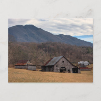Blue Ridge Mountain Barn Postkarte