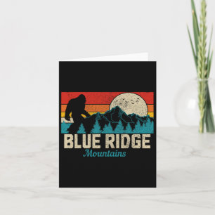 Blue Ridge Mountains Bigfoot Vintage Wandern Jäger Karte