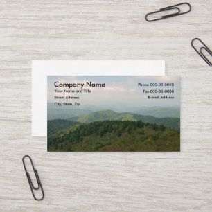 Blue Ridge Mountains Business Card Visitenkarte